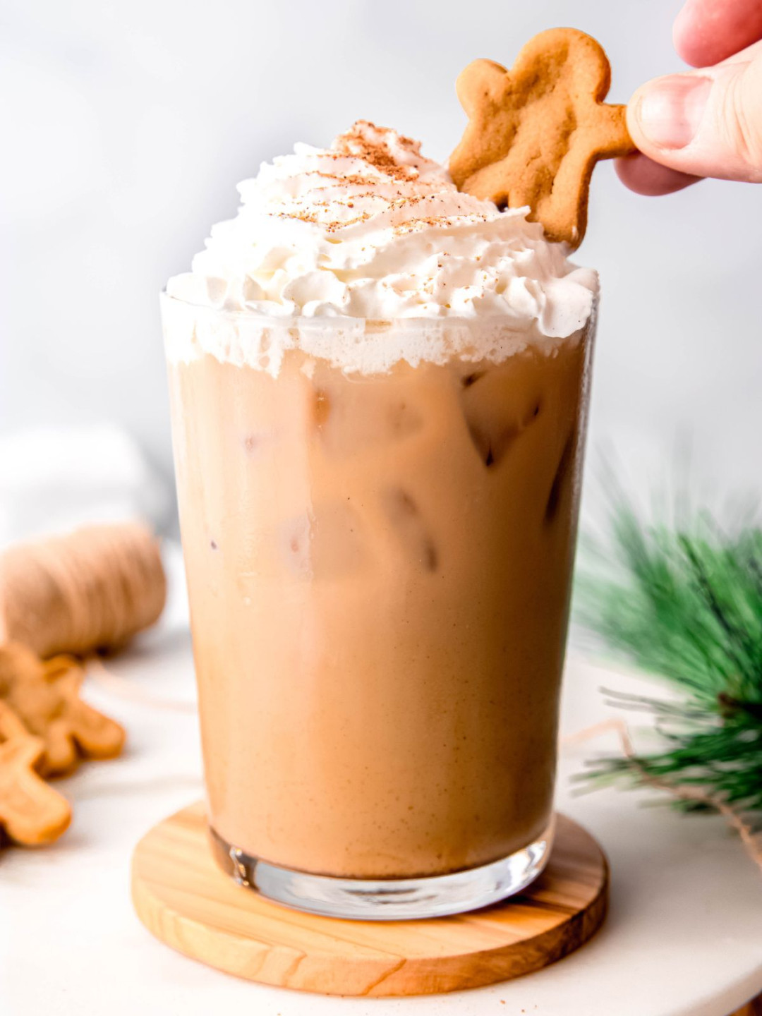 Iced Gingerbread Oat Milk Chai Tea Latte (Starbucks Copycat